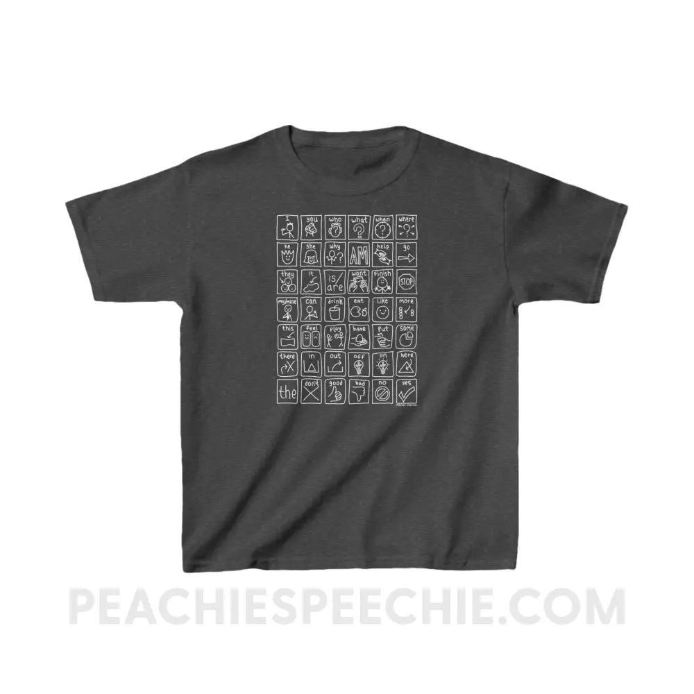 Core Board Youth Shirt - Dark Heather / XS - Kids clothes peachiespeechie.com