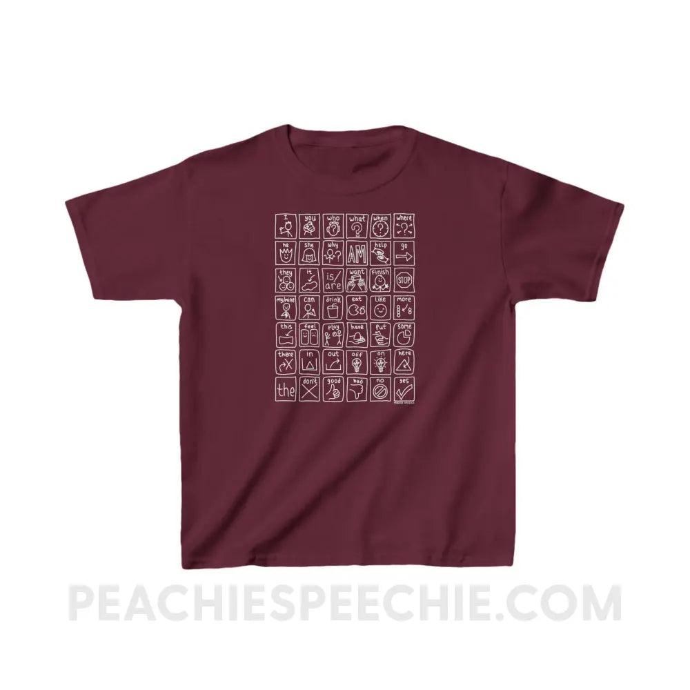 Core Board Youth Shirt - Maroon / XS - Kids clothes peachiespeechie.com