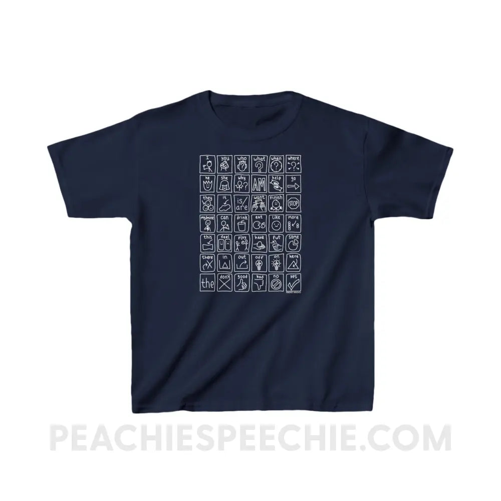 Core Board Youth Shirt - Navy / XS - Kids clothes peachiespeechie.com