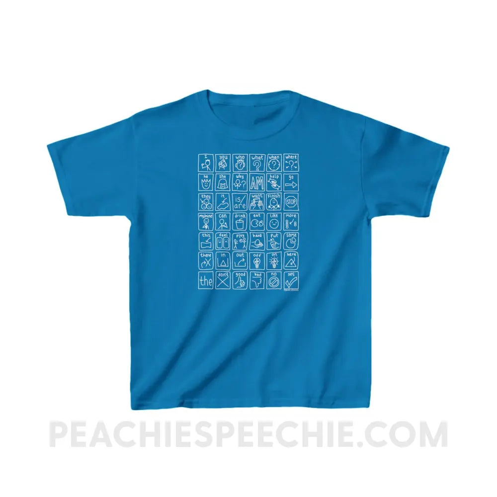 Core Board Youth Shirt - Sapphire / XS - Kids clothes peachiespeechie.com