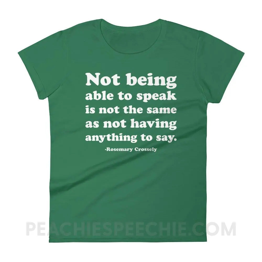 Crossely Quote Women’s Trendy Tee - T-Shirts & Tops peachiespeechie.com