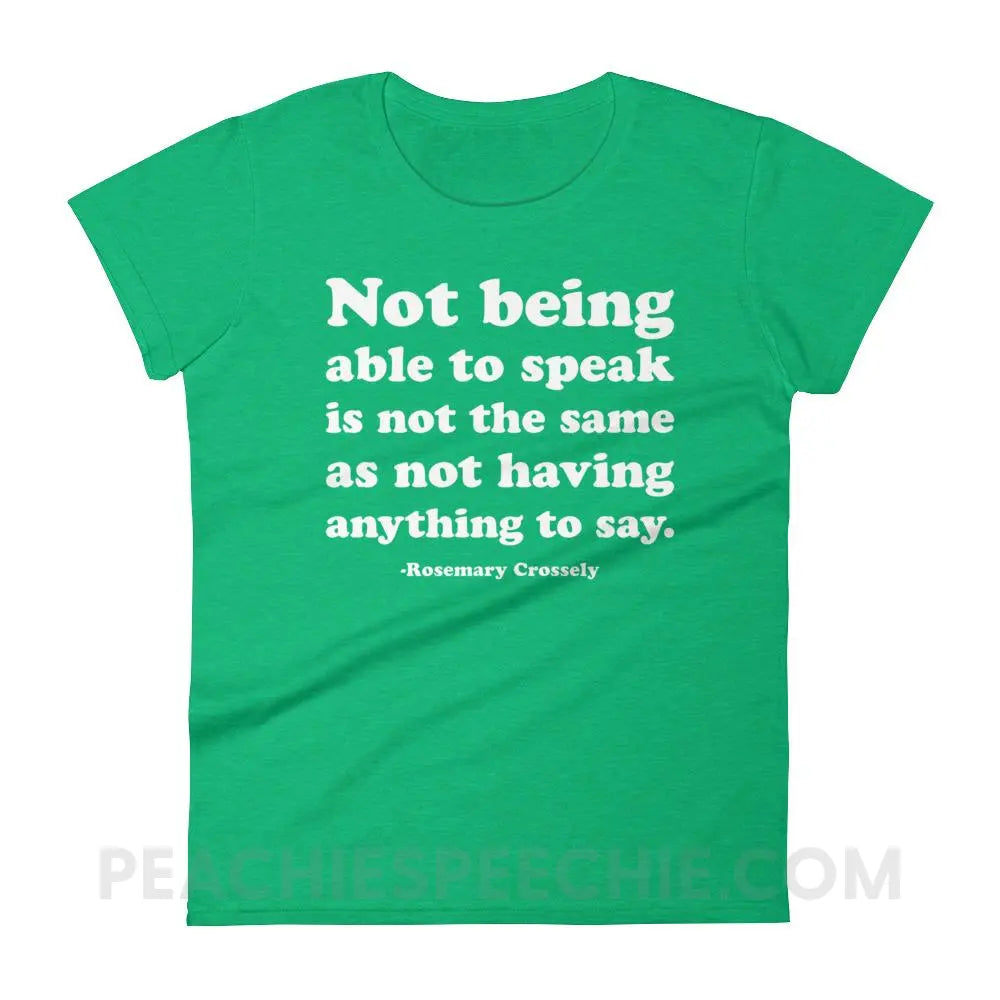 Crossely Quote Women’s Trendy Tee - T-Shirts & Tops peachiespeechie.com