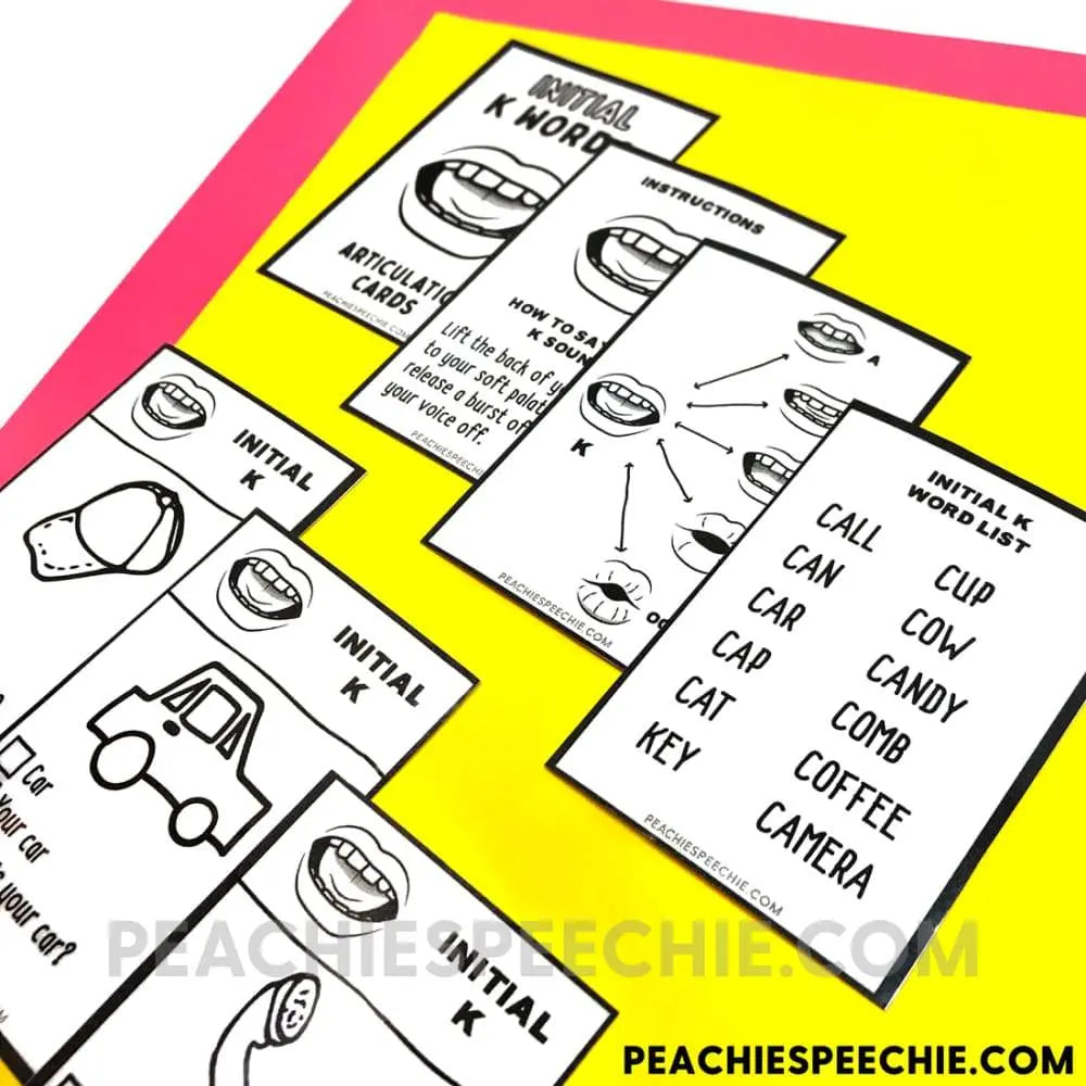 Drills for Skills & Articulation Flashcards Speech Therapy BUNDLE by Peachie Speechie - Materials peachiespeechie.com