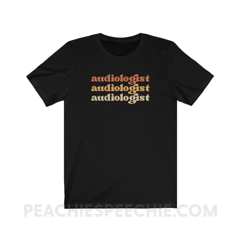 Earthy Audiologist Premium Soft Tee - Black / S - T-Shirt peachiespeechie.com