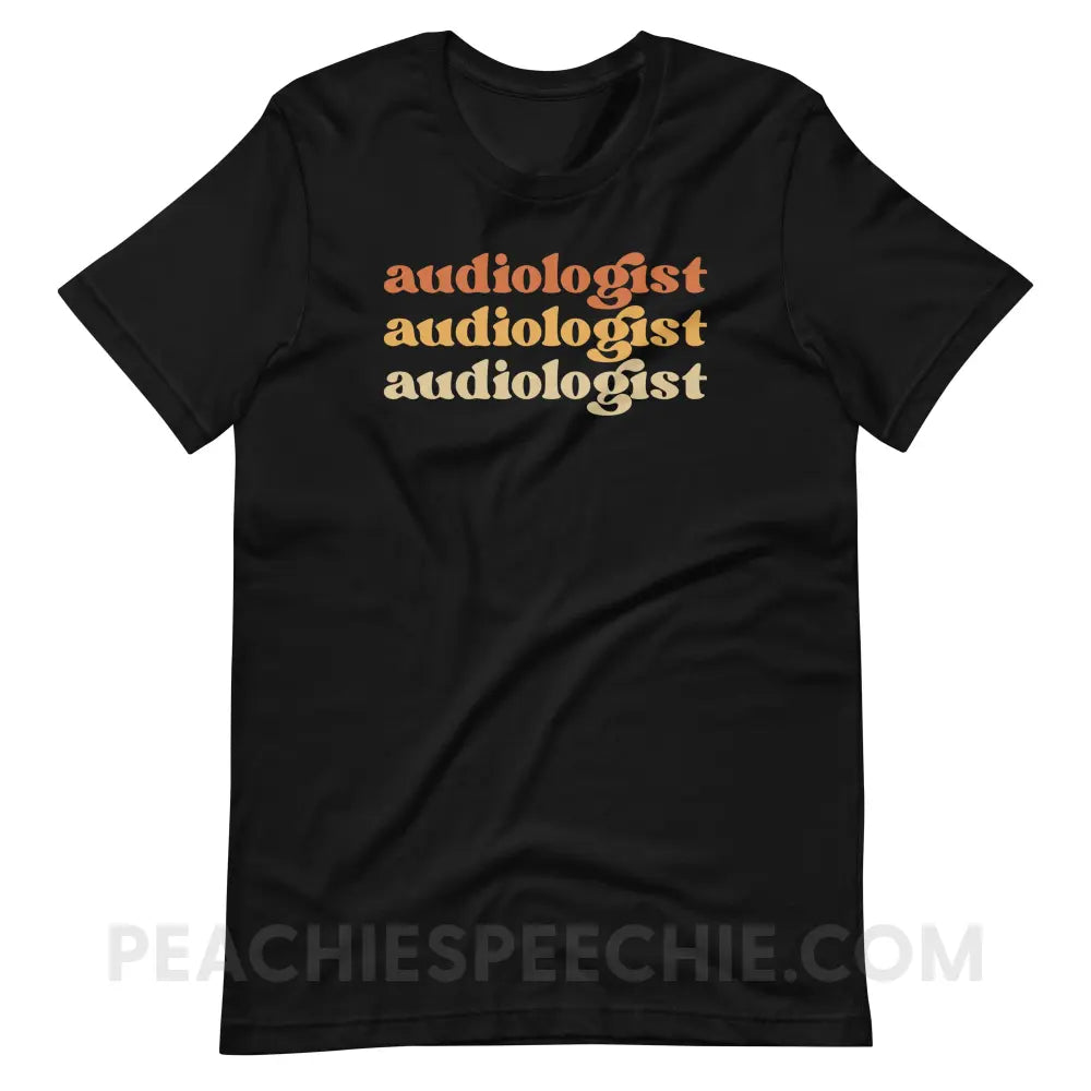 Earthy Audiologist Premium Soft Tee - Black / S - T-Shirt peachiespeechie.com