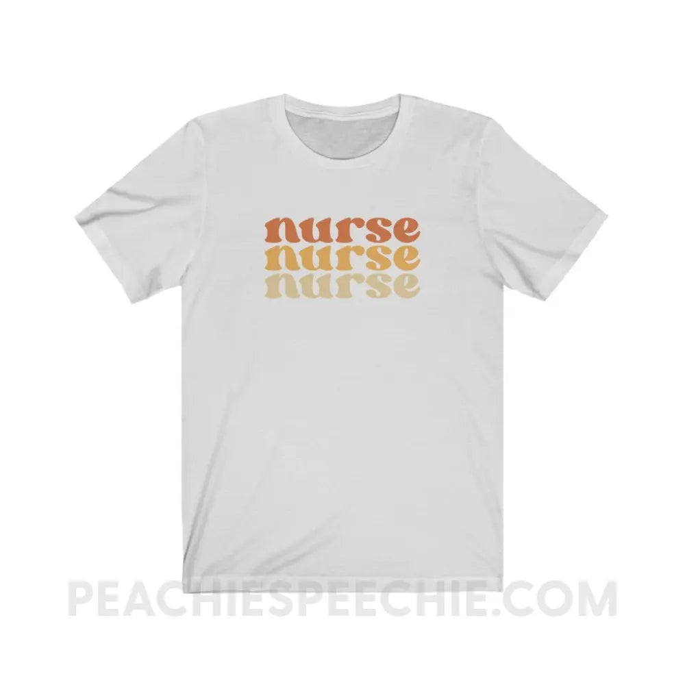 Earthy Nurse Premium Soft Tee - Ash / S - T-Shirt peachiespeechie.com