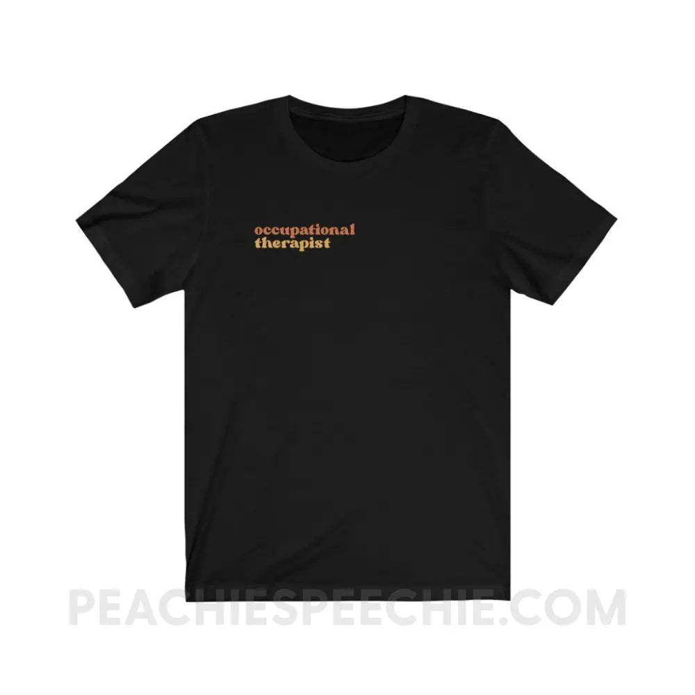 Earthy Occupational Therapist Premium Soft Tee - Black / S - T-Shirt peachiespeechie.com