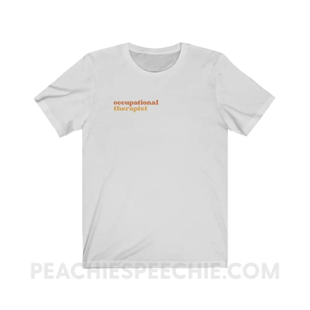 Earthy Occupational Therapist Premium Soft Tee - Ash / S - T-Shirt peachiespeechie.com