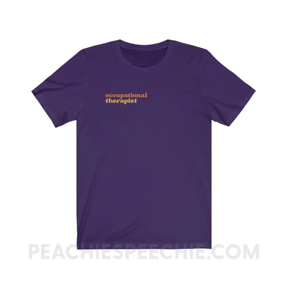 Earthy Occupational Therapist Premium Soft Tee - Team Purple / S - T-Shirt peachiespeechie.com