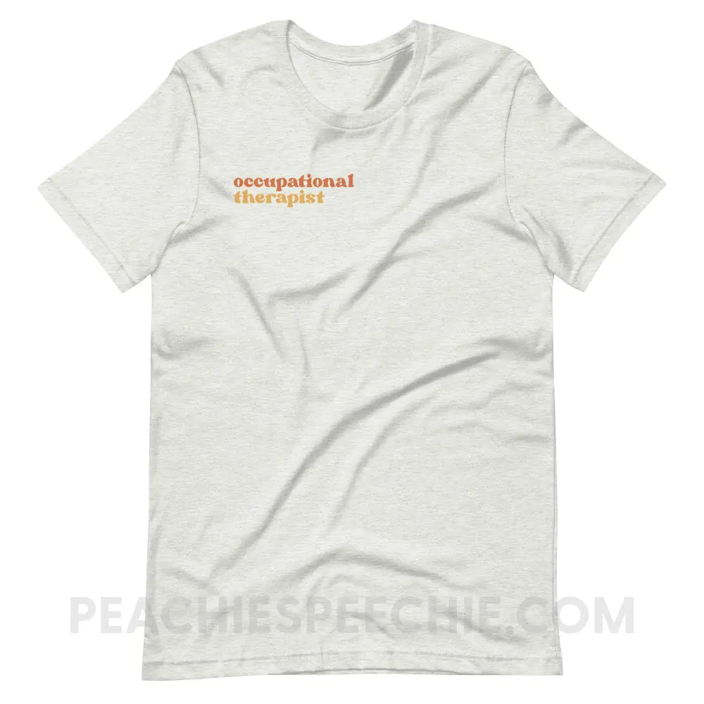 Earthy Occupational Therapist Premium Soft Tee - Ash / S - T-Shirt peachiespeechie.com