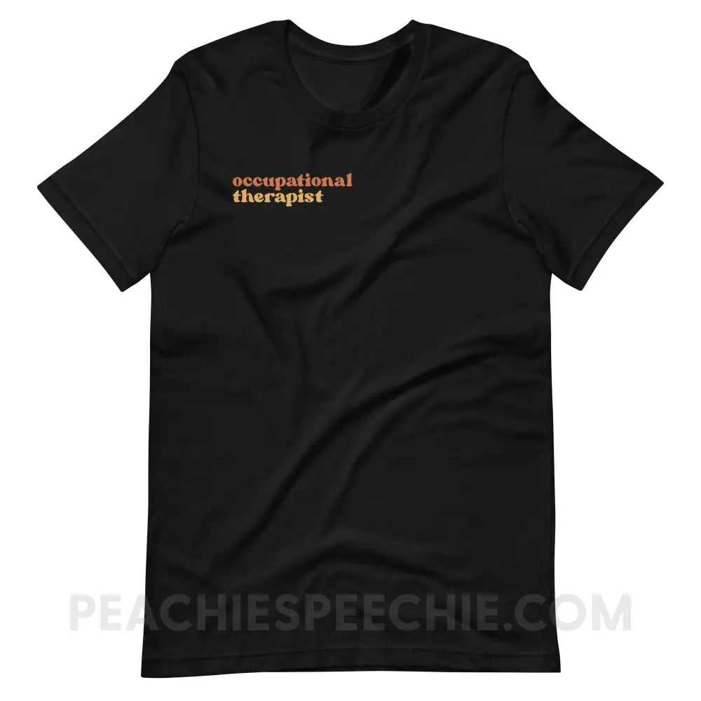 Earthy Occupational Therapist Premium Soft Tee - Black / S - T-Shirt peachiespeechie.com