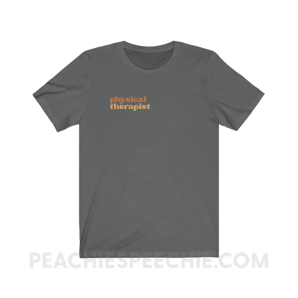 Earthy Physical Therapist Premium Soft Tee - Asphalt / S - T-Shirt peachiespeechie.com