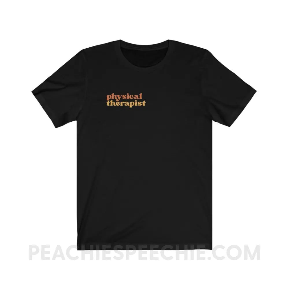 Earthy Physical Therapist Premium Soft Tee - Black / S - T-Shirt peachiespeechie.com