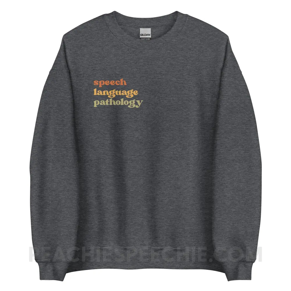Earthy SLP Classic Sweatshirt - Dark Heather / S - peachiespeechie.com