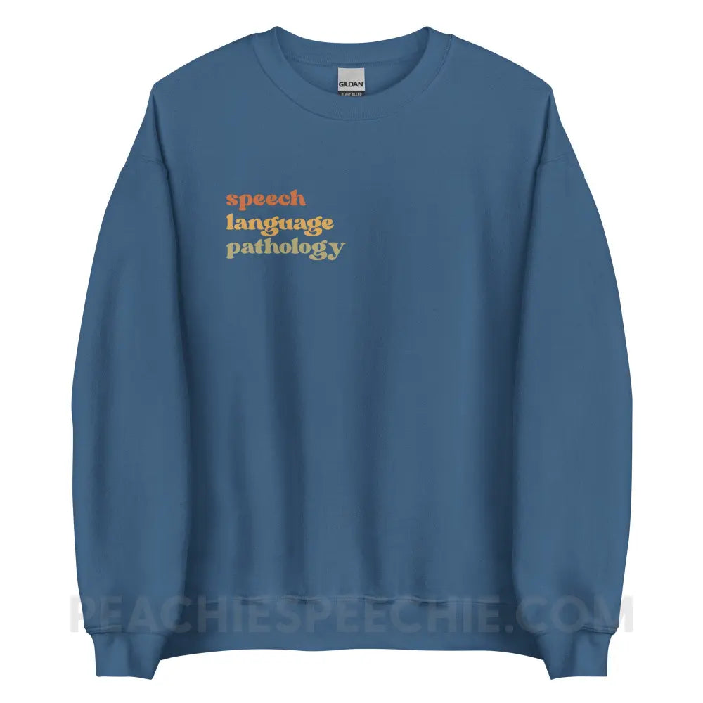 Earthy SLP Classic Sweatshirt - Indigo Blue / S - peachiespeechie.com