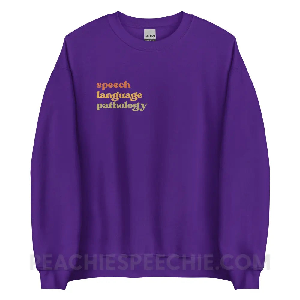 Earthy SLP Classic Sweatshirt - Purple / S - peachiespeechie.com