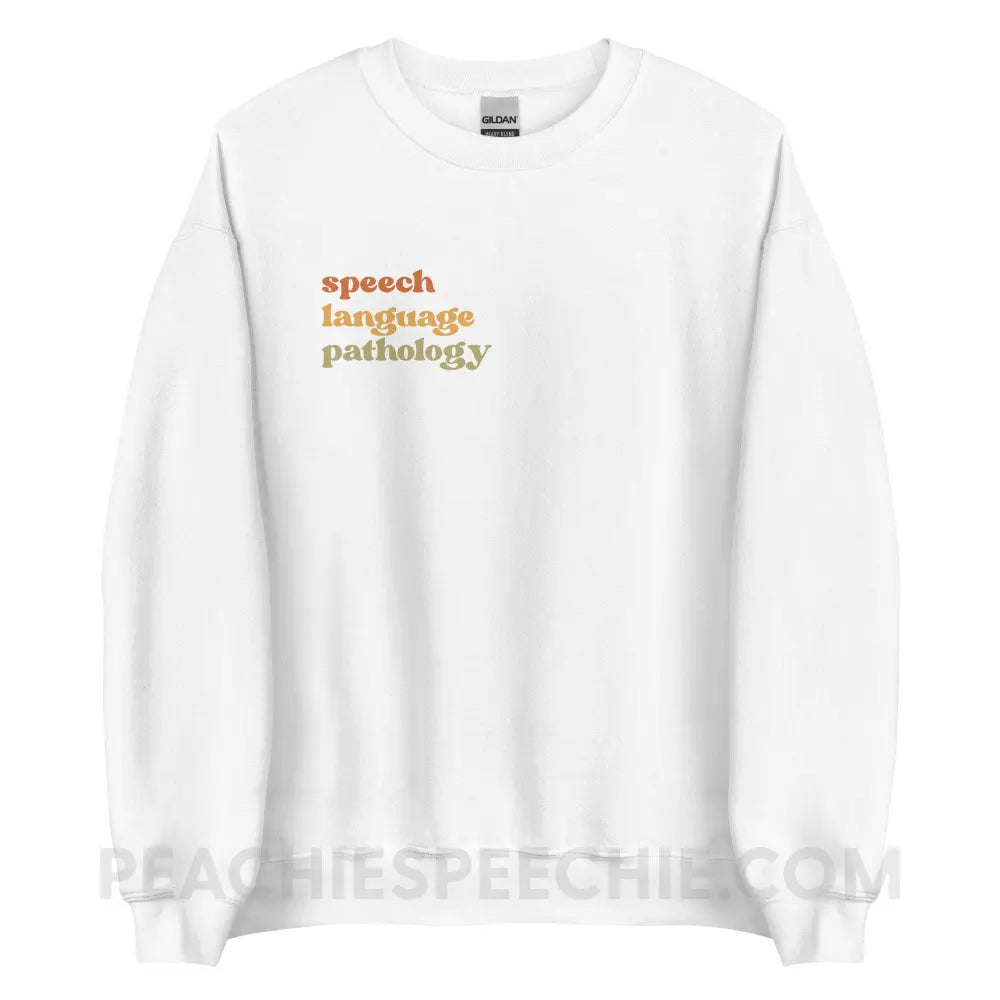 Earthy SLP Classic Sweatshirt - White / S - peachiespeechie.com