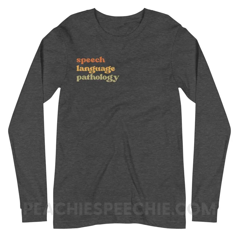 Earthy SLP Premium Long Sleeve - Dark Grey Heather / XS - peachiespeechie.com