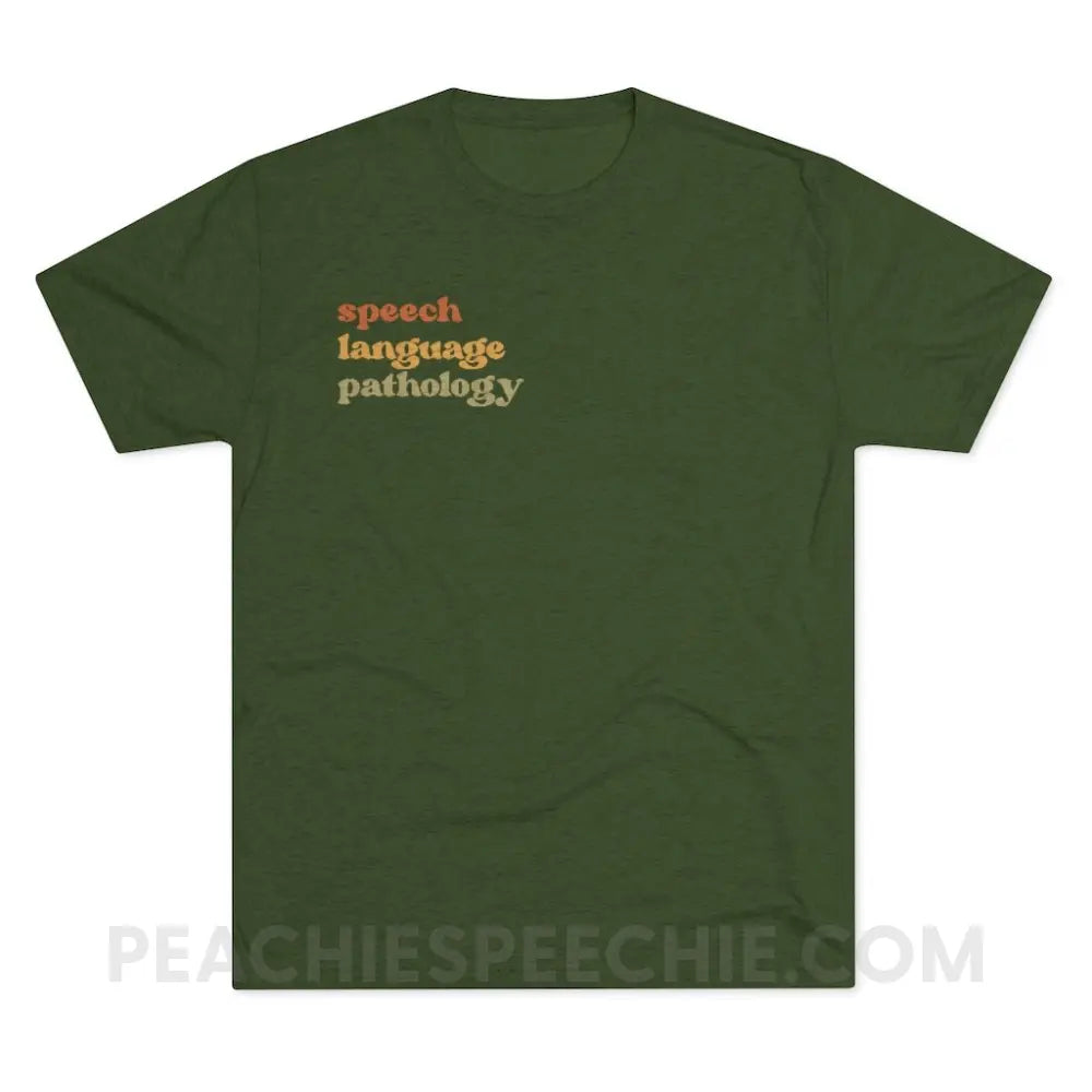Earthy SLP Vintage Tri-Blend - Military Green / S - T-Shirt peachiespeechie.com