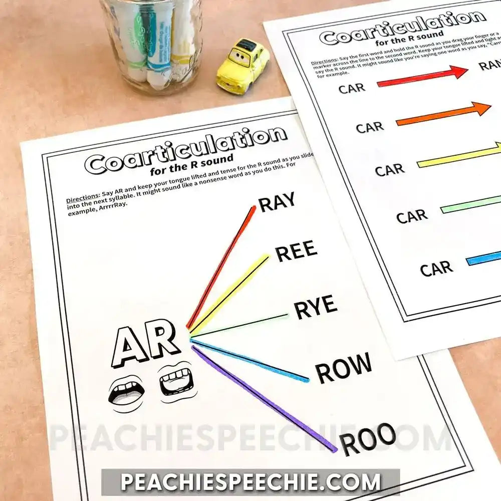 Coarticulation for the R Sound - Materials peachiespeechie.com
