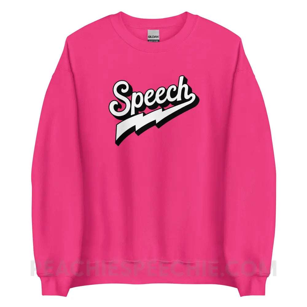 Electrifying Speech Classic Sweatshirt - Heliconia / S - peachiespeechie.com