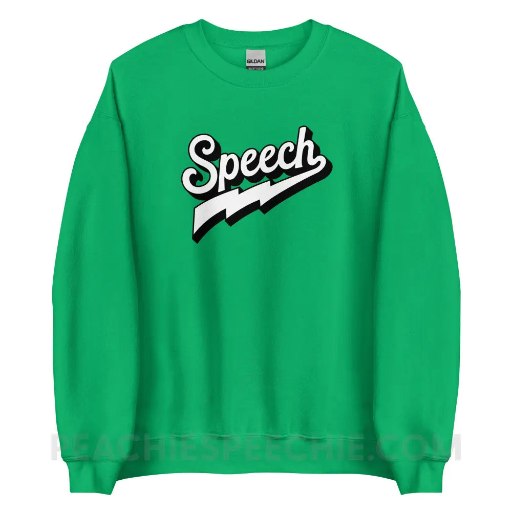 Electrifying Speech Classic Sweatshirt - Irish Green / S - peachiespeechie.com