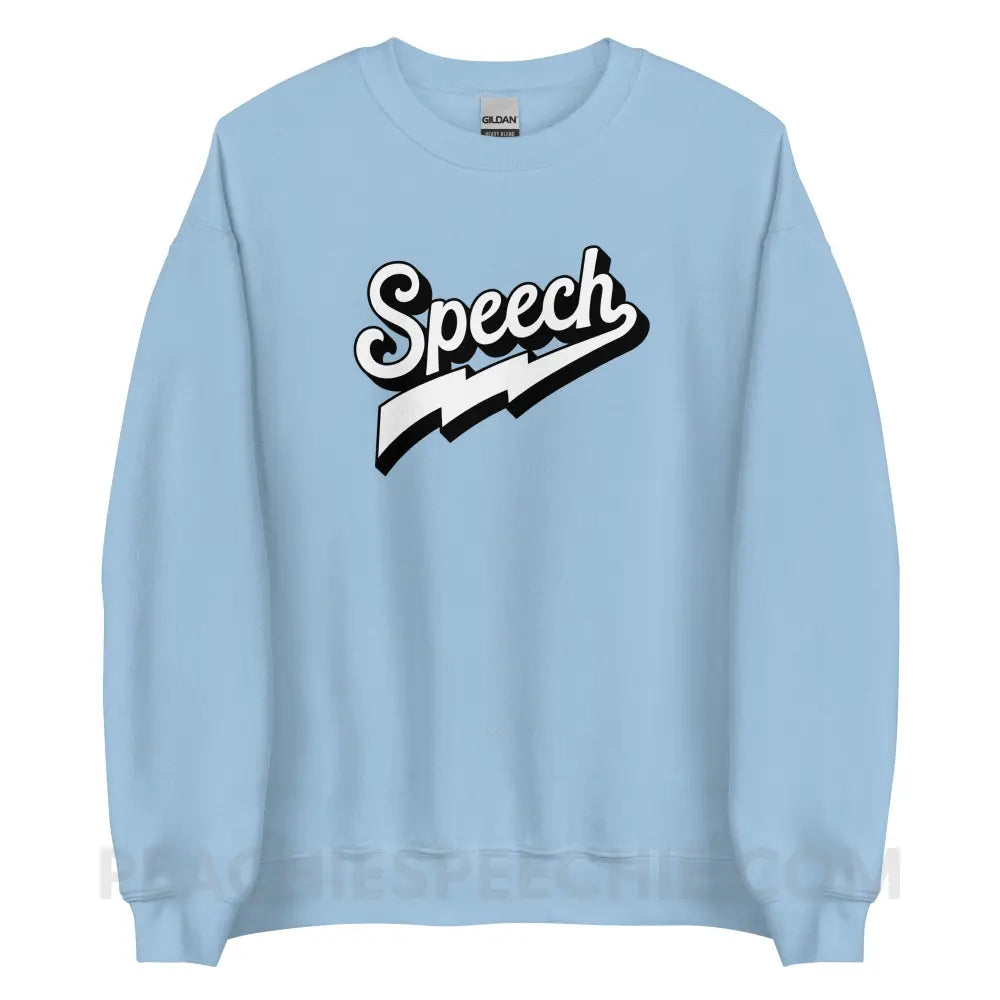 Electrifying Speech Classic Sweatshirt - Light Blue / S - peachiespeechie.com