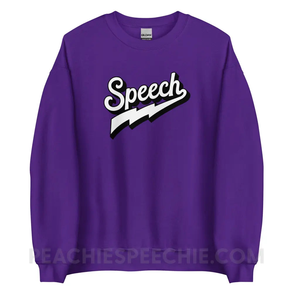 Electrifying Speech Classic Sweatshirt - Purple / S - peachiespeechie.com