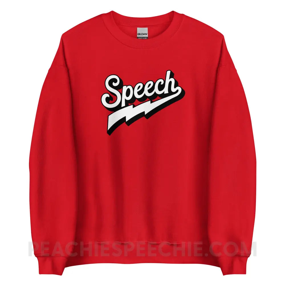 Electrifying Speech Classic Sweatshirt - Red / S - peachiespeechie.com