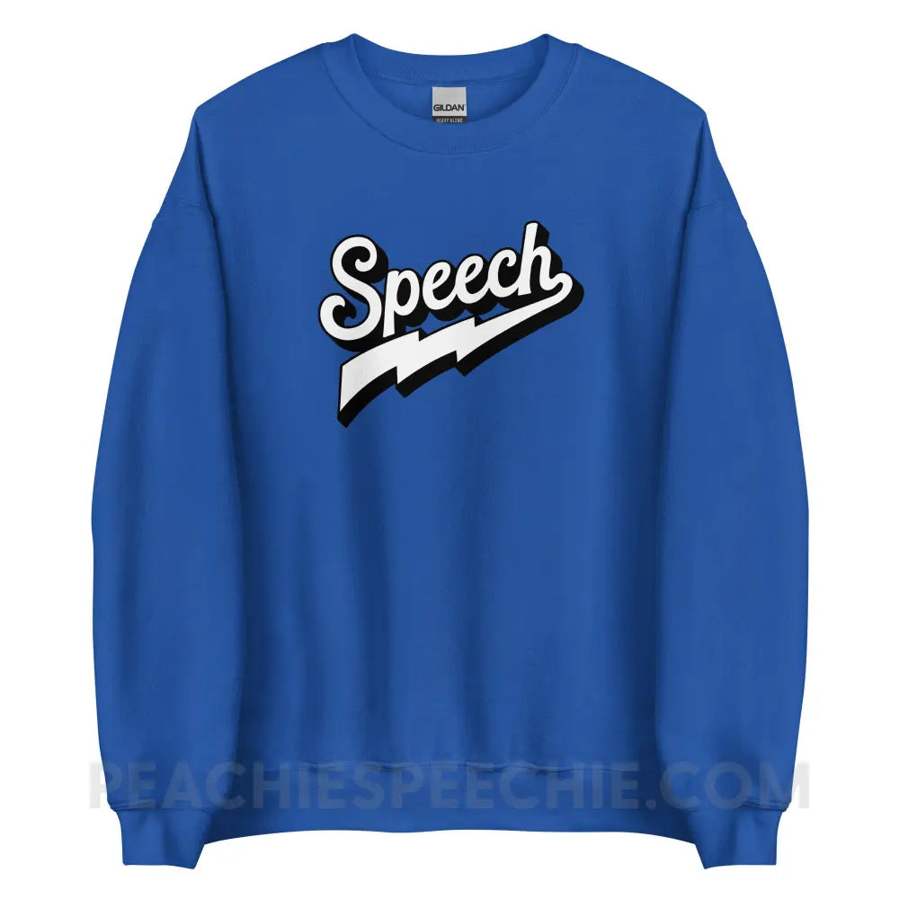 Electrifying Speech Classic Sweatshirt - Royal / S - peachiespeechie.com