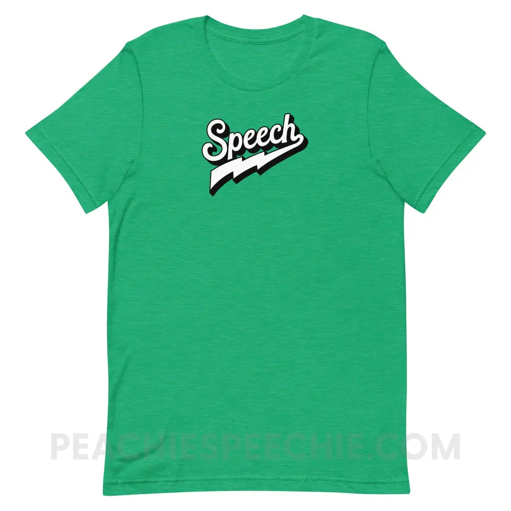 Electrifying Speech Premium Soft Tee - Heather Kelly / S - peachiespeechie.com