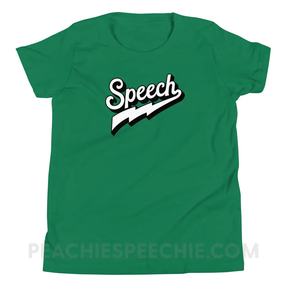 Electrifying Speech Premium Youth Tee - Kelly / S - peachiespeechie.com