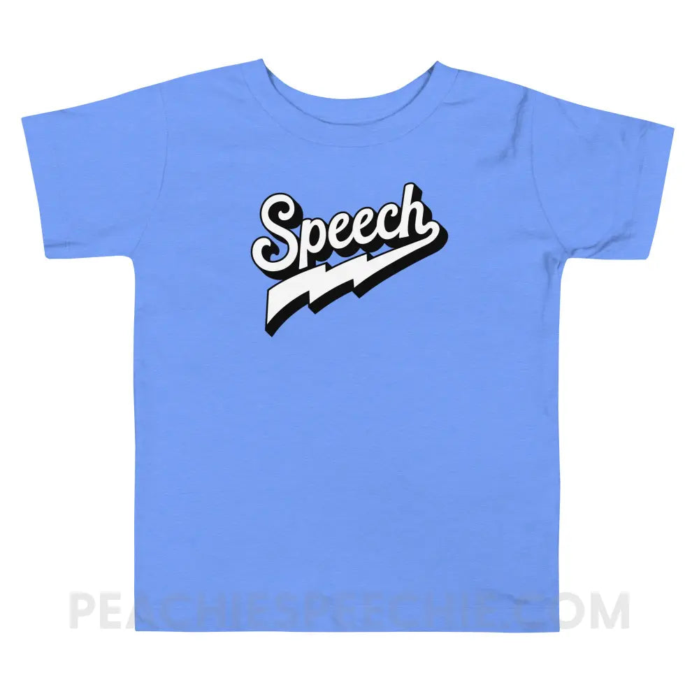 Electrifying Speech Toddler Shirt - Heather Columbia Blue / 2T - peachiespeechie.com