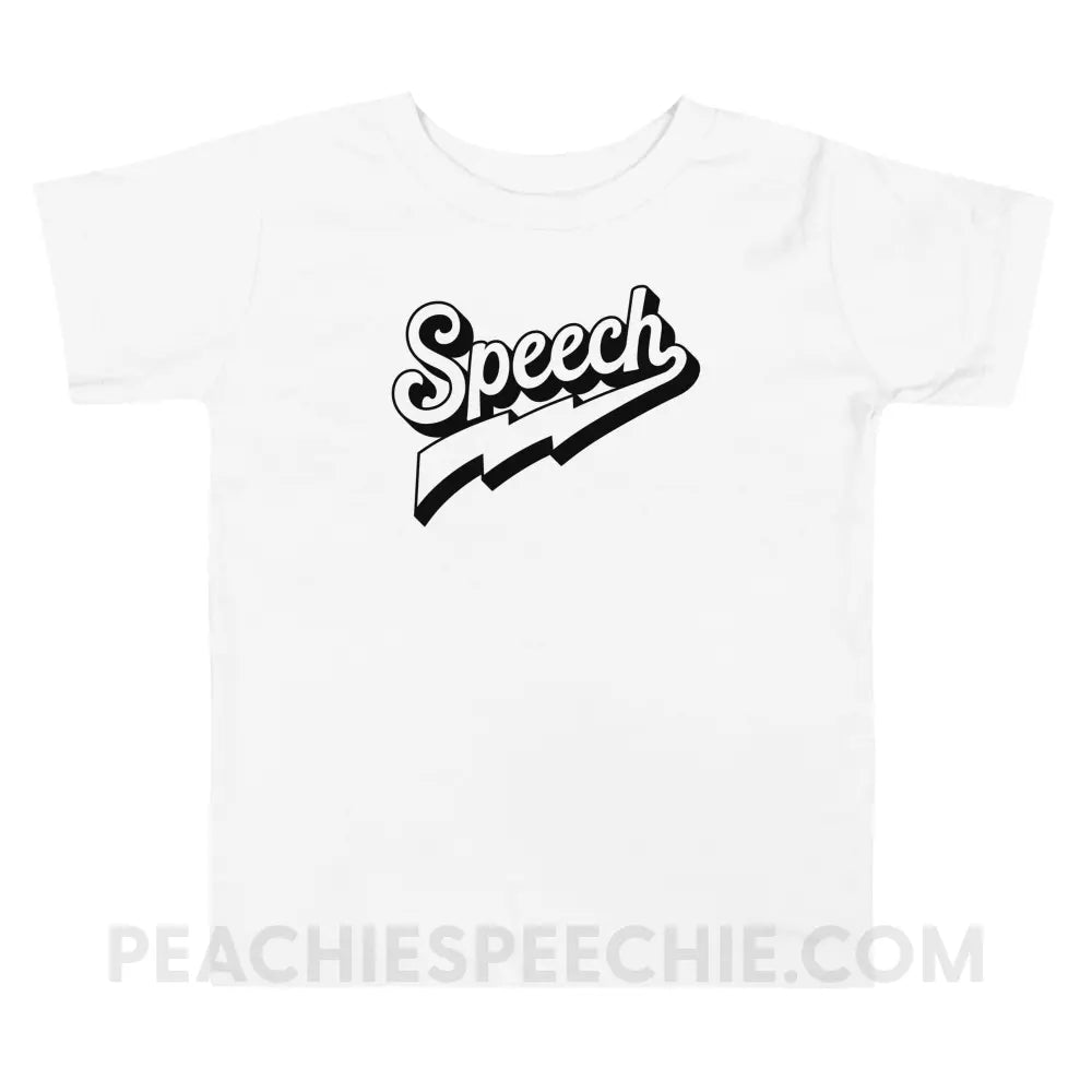 Electrifying Speech Toddler Shirt - White / 2T - peachiespeechie.com