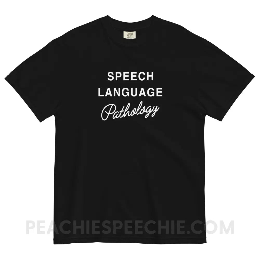 Elegant Speech Language Pathology Comfort Colors Tee - peachiespeechie.com