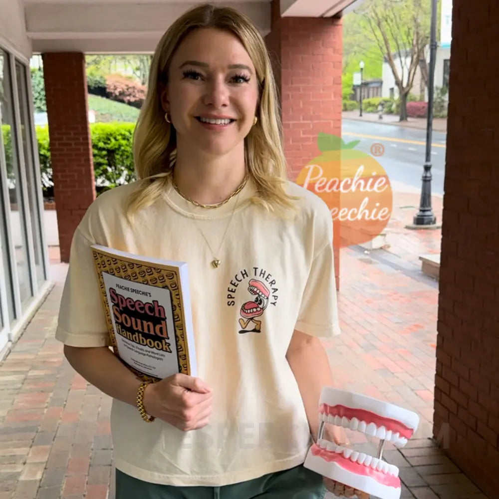 Essential Provisions for Speech Therapy Comfort Colors Boxy Tee - T-Shirt peachiespeechie.com