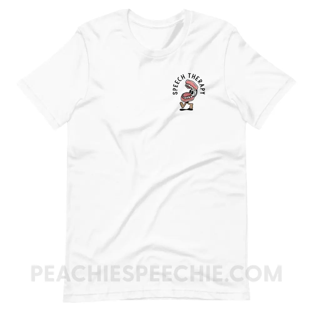 Essential Provisions for Speech Therapy Premium Soft Tee - White / S - peachiespeechie.com