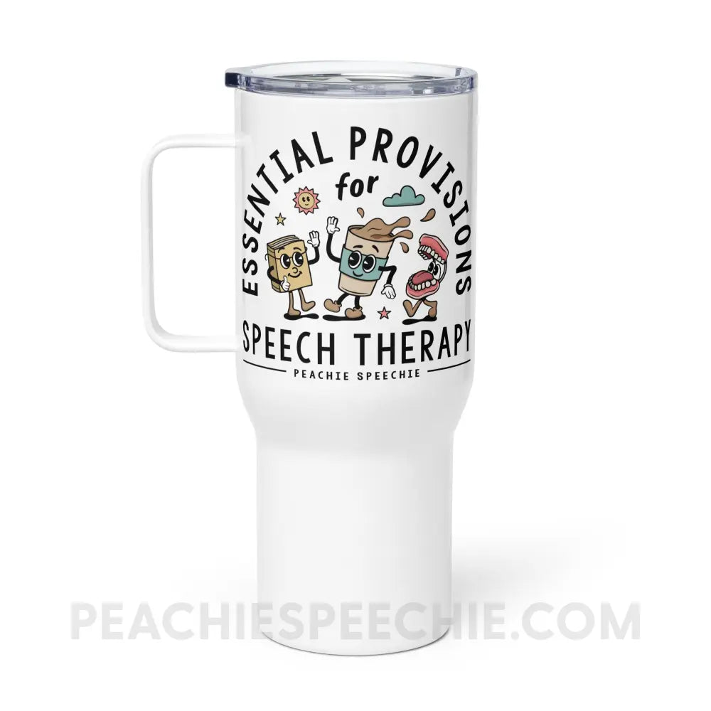Essential Provisions for Speech Therapy Travel Mug - peachiespeechie.com
