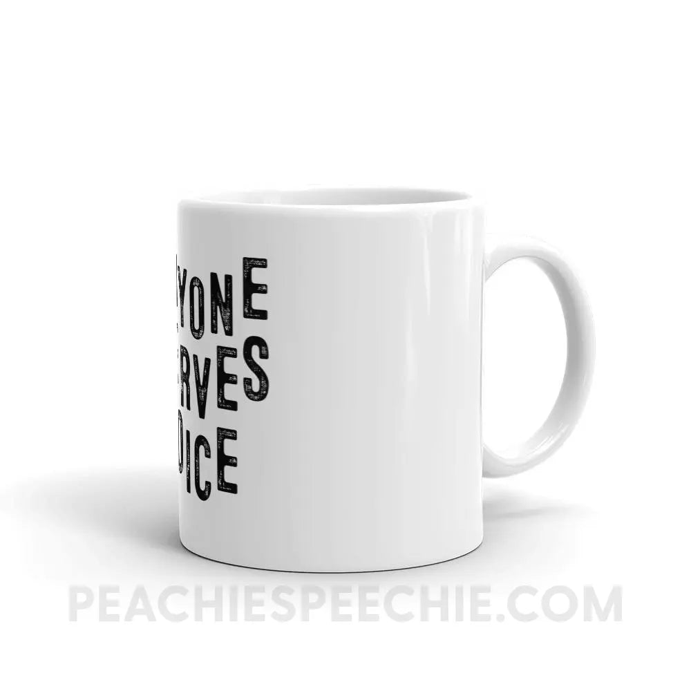 Everyone Deserves A Voice Coffee Mug - Mugs peachiespeechie.com