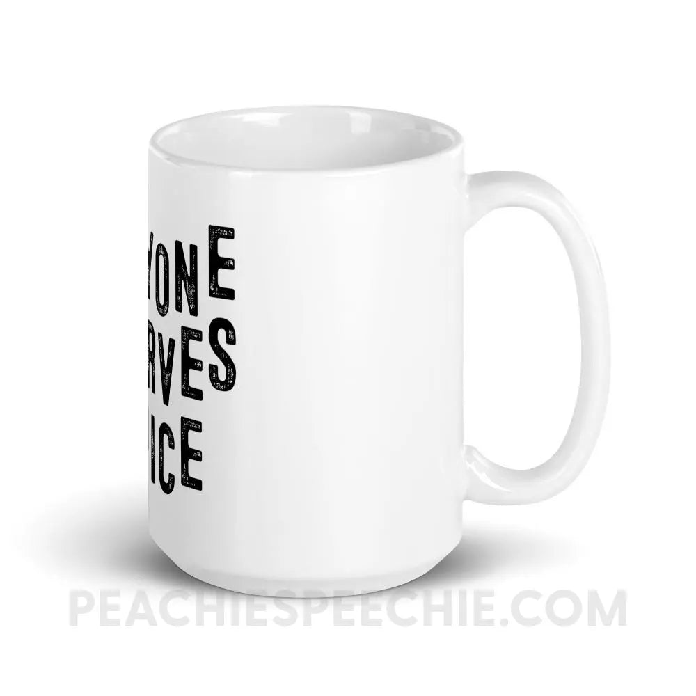 Everyone Deserves A Voice Coffee Mug - Mugs peachiespeechie.com