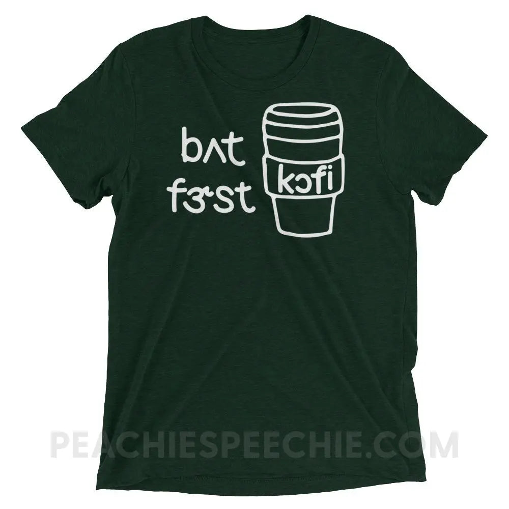 But First Coffee IPA Tri-Blend Tee - Emerald Triblend / XS - T-Shirts & Tops peachiespeechie.com