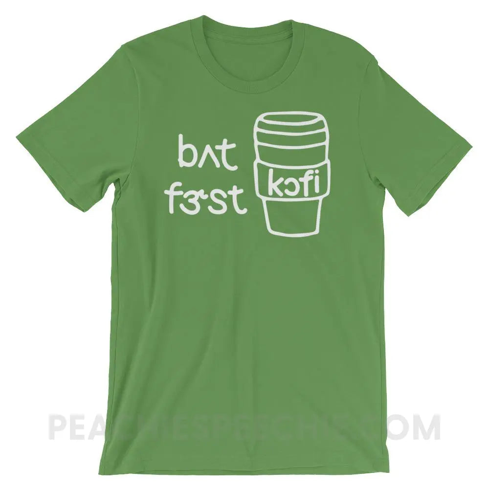 But First Coffee IPA Premium Soft Tee - Leaf / S - T-Shirts & Tops peachiespeechie.com