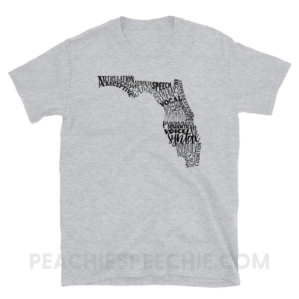 Florida SLP Classic Tee - Sport Grey / S - T-Shirts & Tops peachiespeechie.com