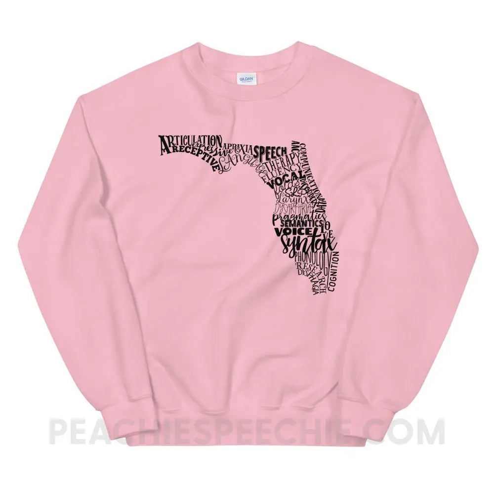 Florida SLP Classic Sweatshirt - Light Pink / S Hoodies & Sweatshirts peachiespeechie.com