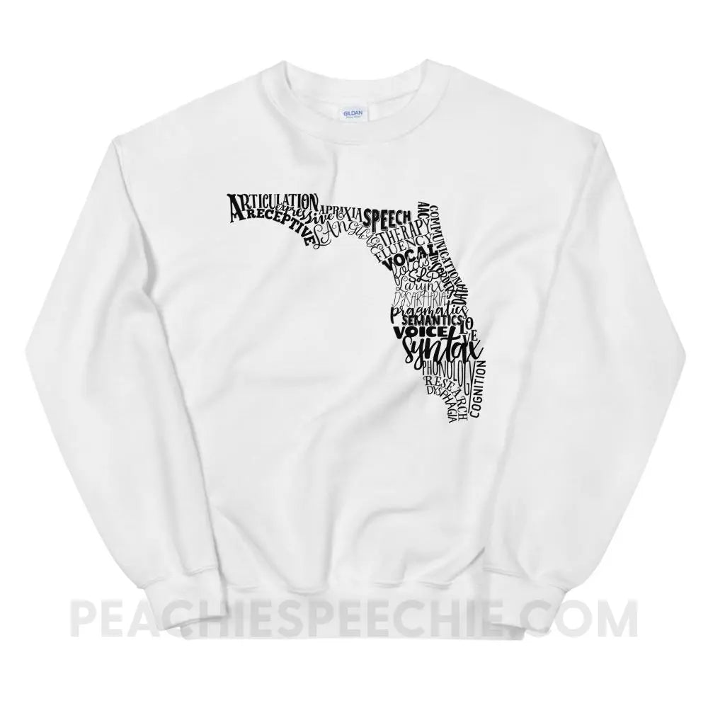 Florida SLP Classic Sweatshirt - White / S Hoodies & Sweatshirts peachiespeechie.com