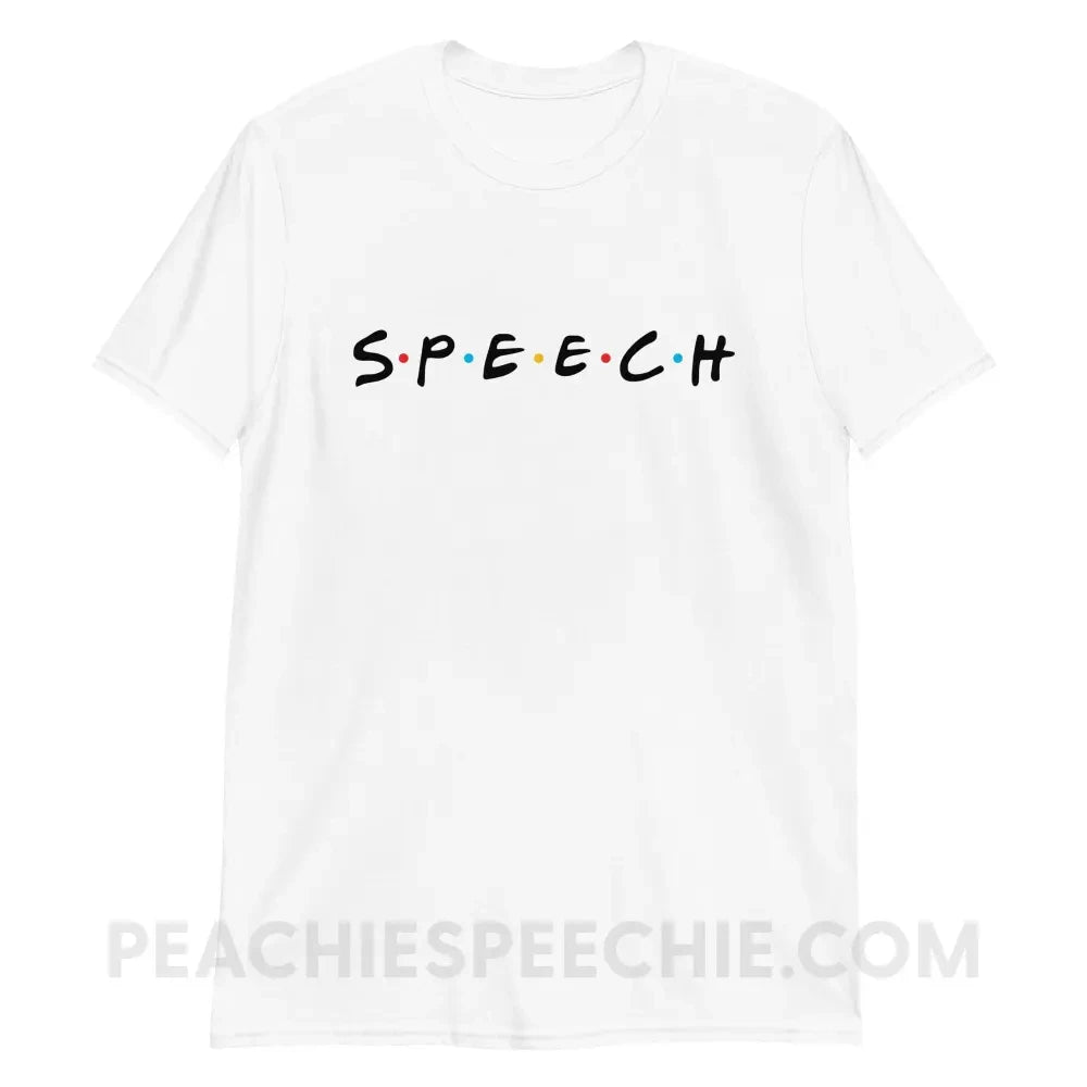 Friends Speech Classic Tee - White / S - T-Shirt peachiespeechie.com