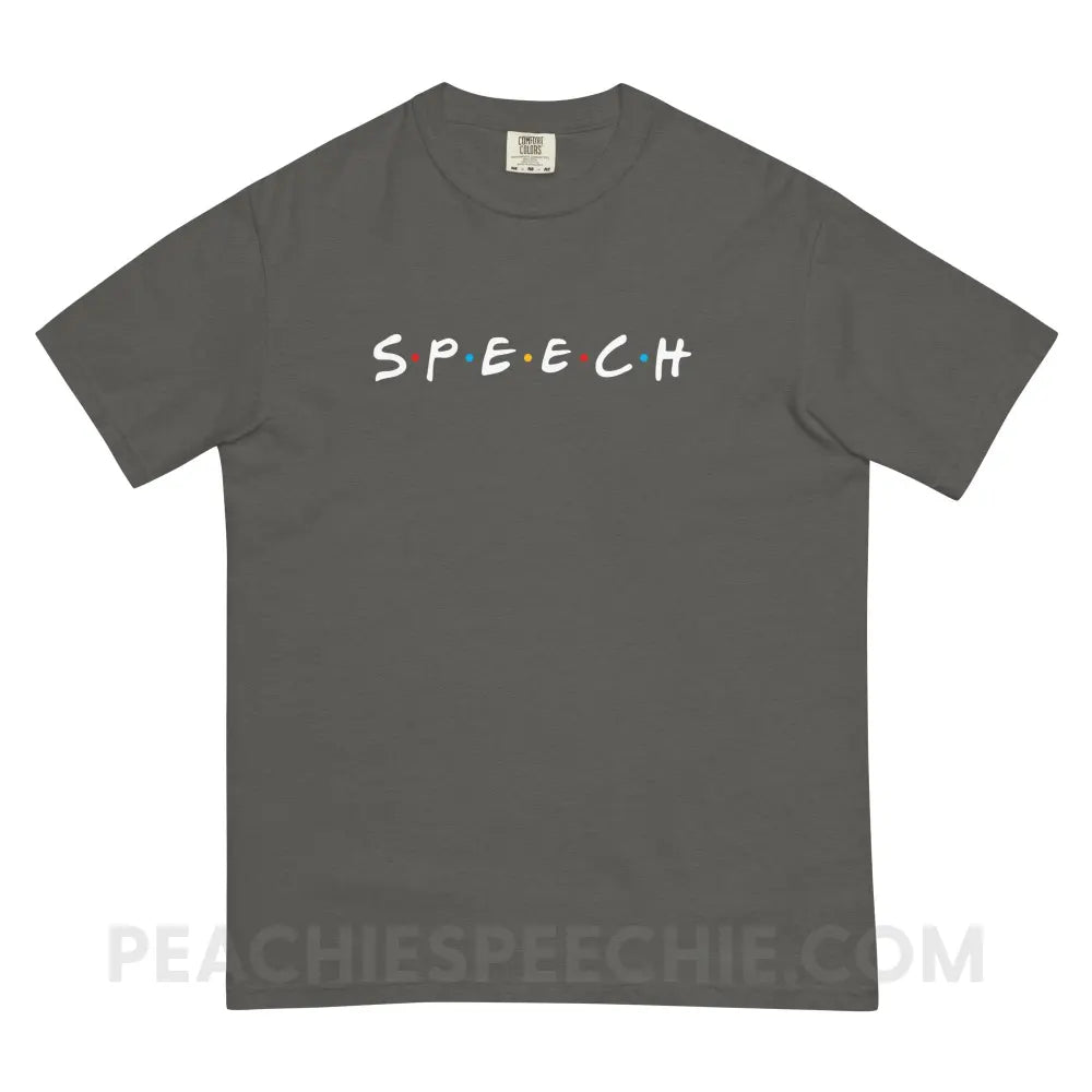 Friends Speech Comfort Colors Tee - Pepper / S - peachiespeechie.com