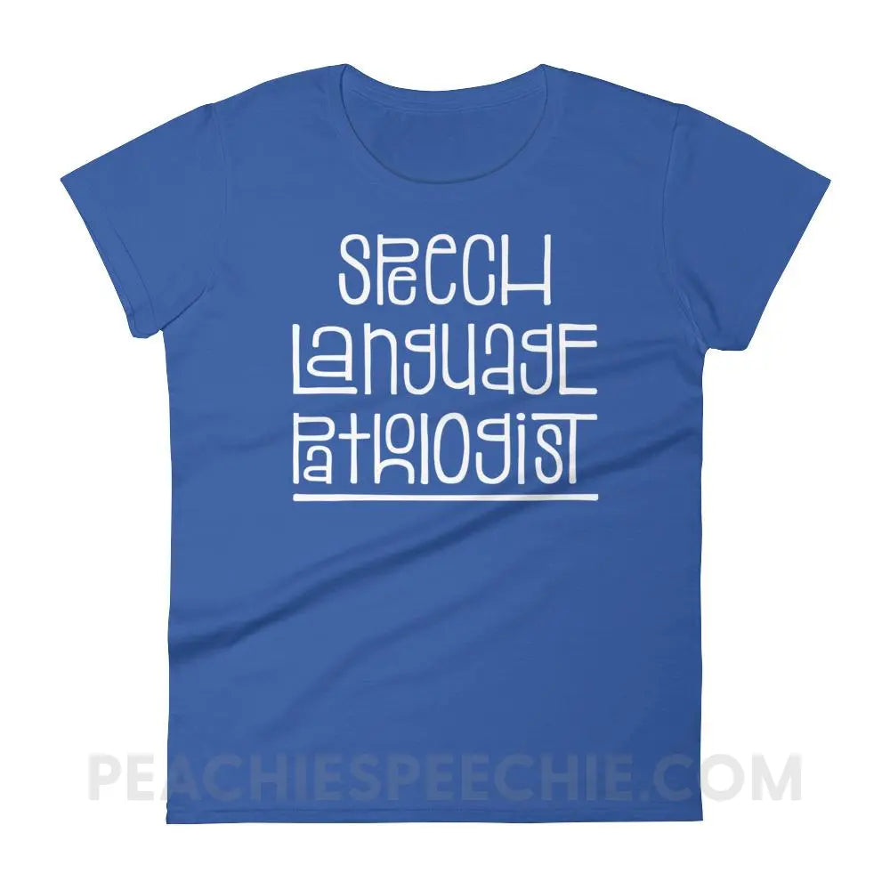 Fun Type SLP Women’s Trendy Tee - Royal Blue / S T-Shirts & Tops peachiespeechie.com