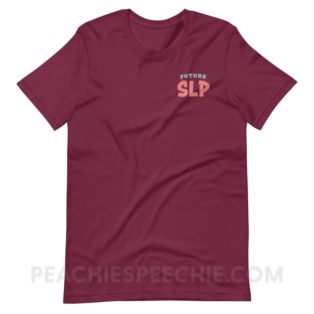 Future SLP Premium Soft Tee - Maroon / S - T-Shirt peachiespeechie.com