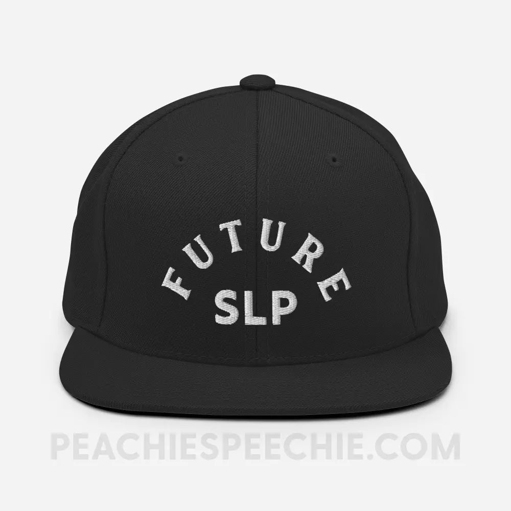 Future Speech-Language Pathologist Wool Bend Ball Cap - Black - peachiespeechie.com